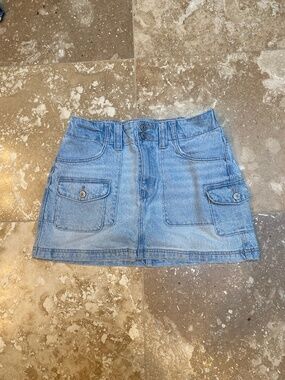 American Eagle Denim Mini Shirt